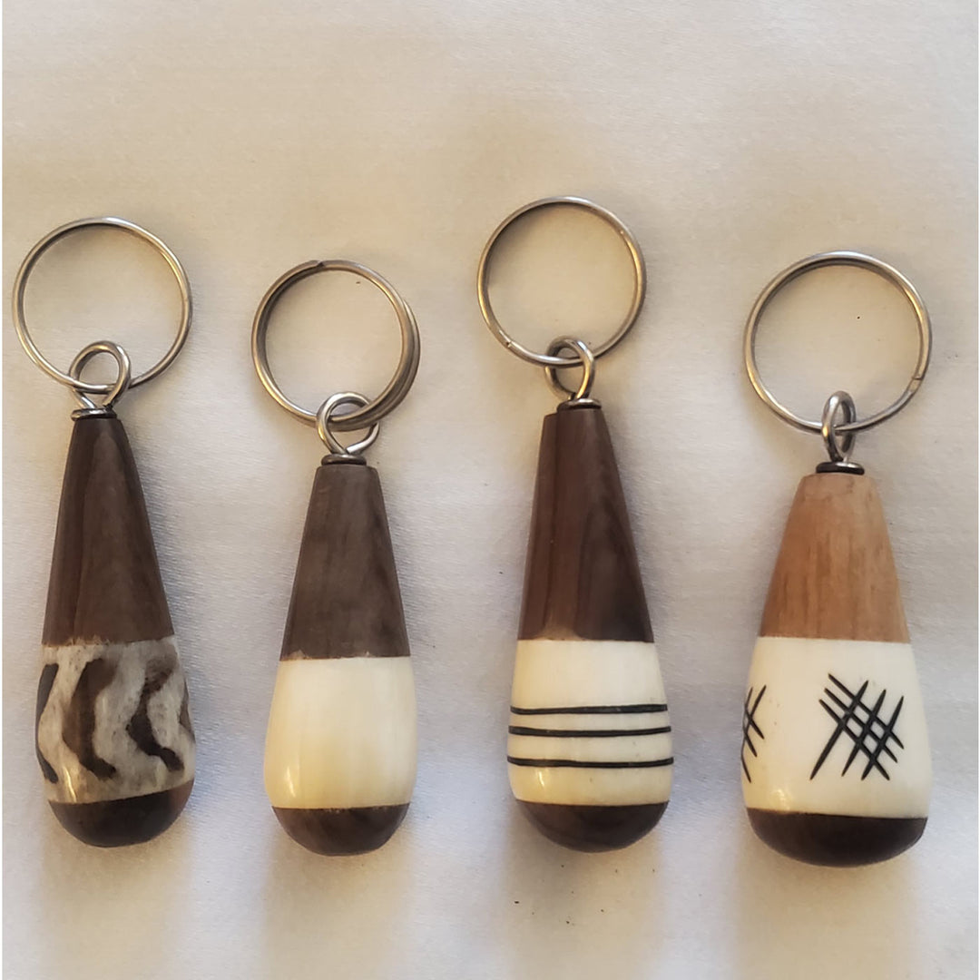 Key Chain Wood & Bone