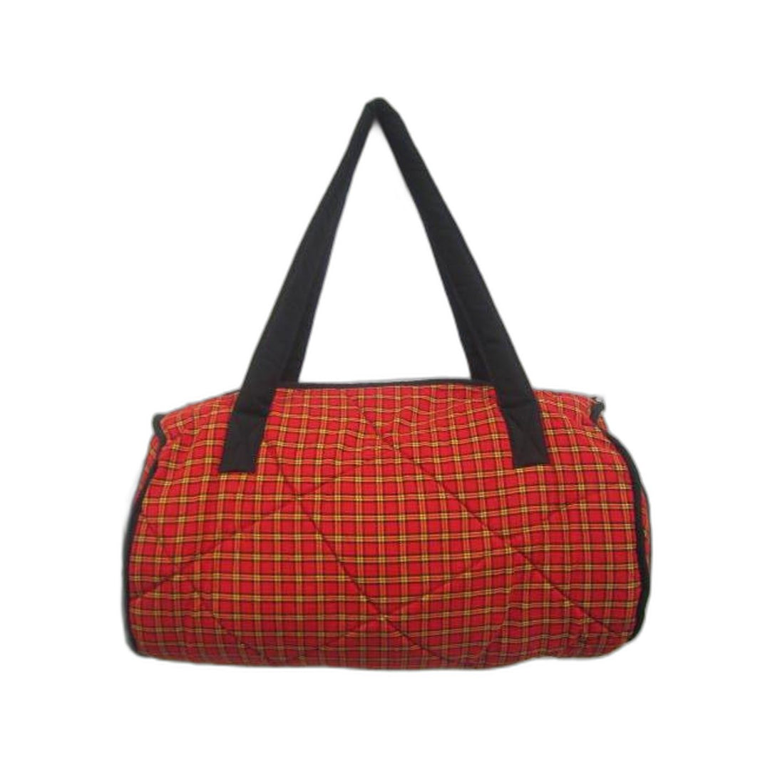 Maasai Shuka Duffle Bag Orange