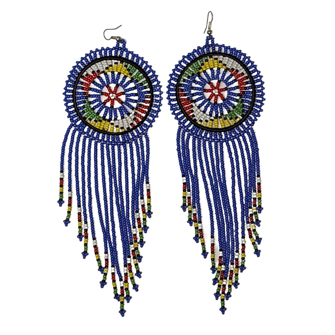 Pindo Fringe Beaded Earrings 06
