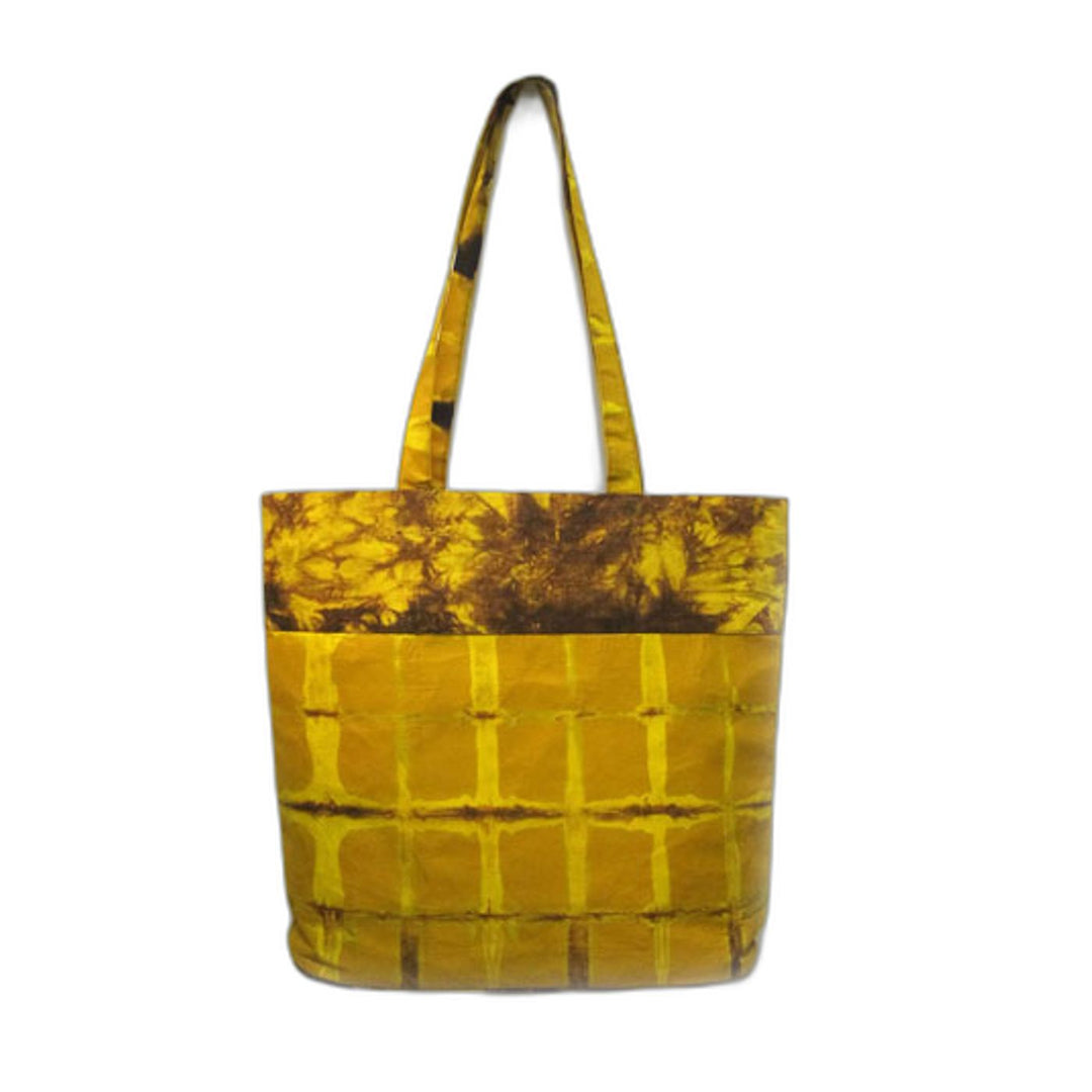 Tie Dye Tote Bag Mustard