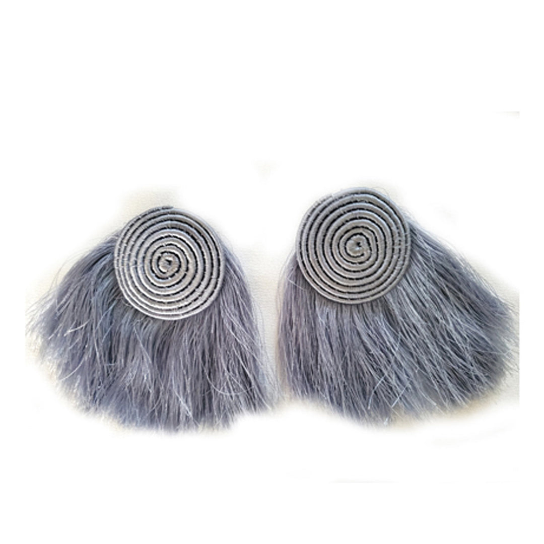 Getu Upana Tassel Earrings Grey