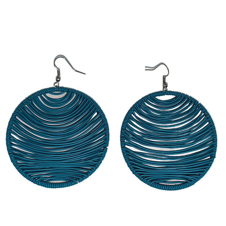 Round Telephone Wire Earrings | Assorted Plain Colors