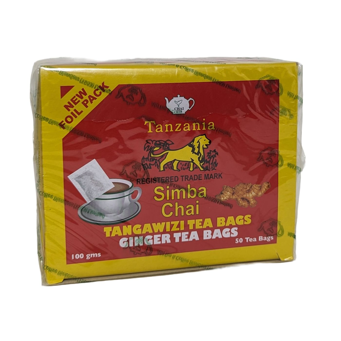 Simbi Tea Simba Tanzania Ginger Tea Bags – out of africa collection