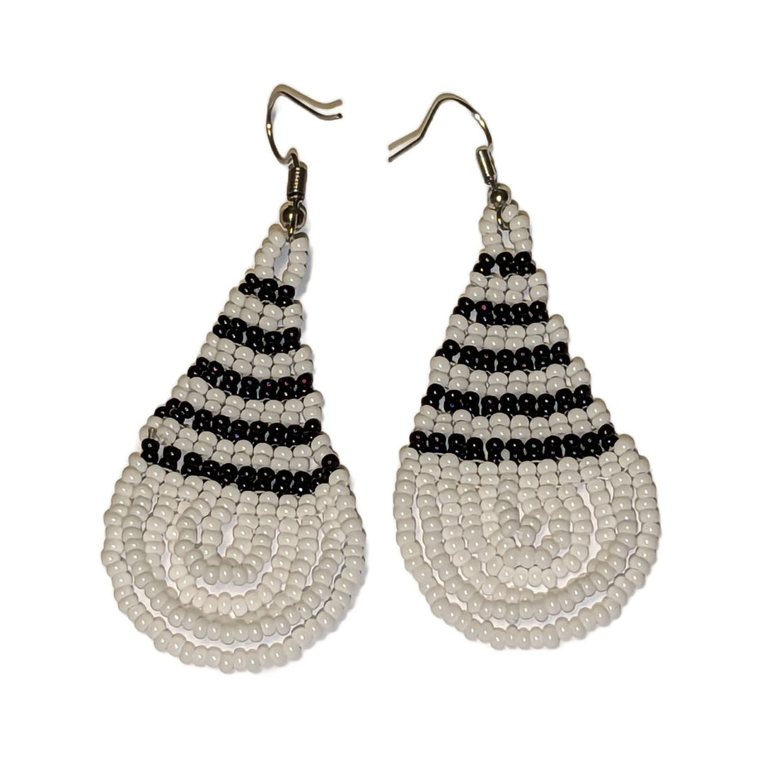 Tear Drop Large Beaded Earrings Assorted