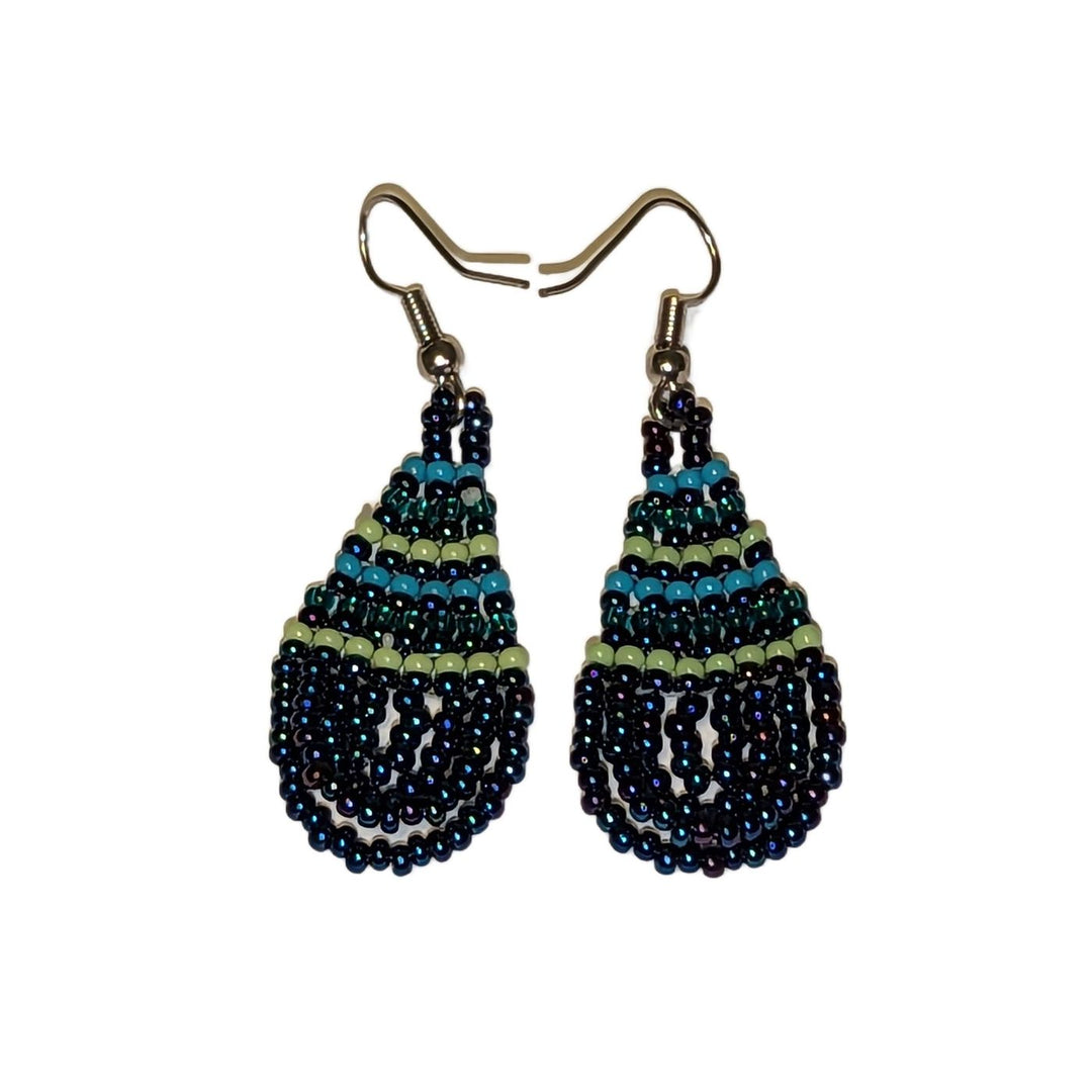 Tear Drop Small Beaded Earrings Assorted