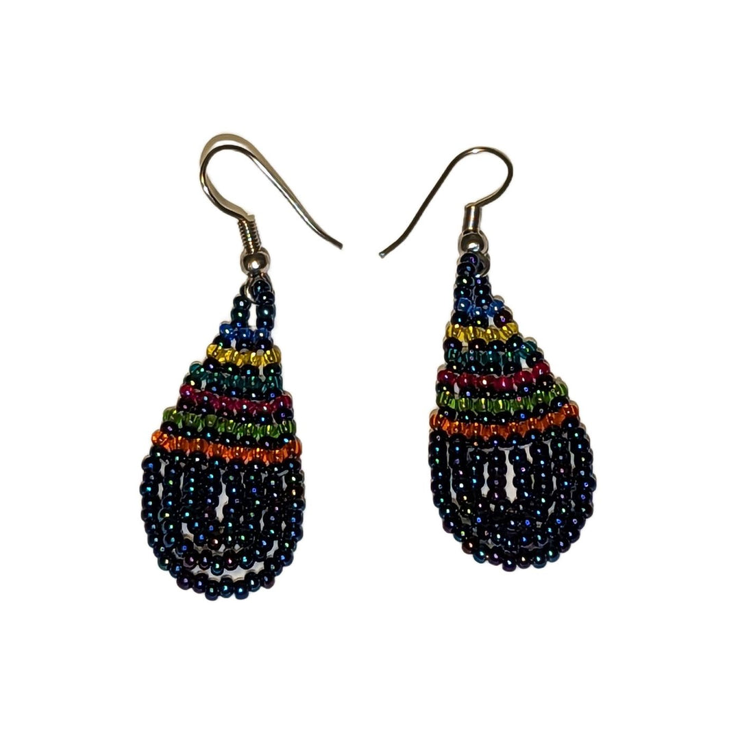 Tear Drop Small Beaded Earrings Assorted