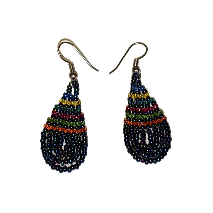 Tear Drop Small Beaded Earrings Assorted