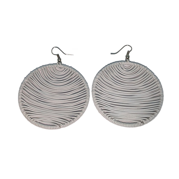 Round Telephone Wire Earrings | Assorted Plain Colors