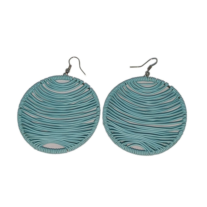 Round Telephone Wire Earrings | Assorted Plain Colors