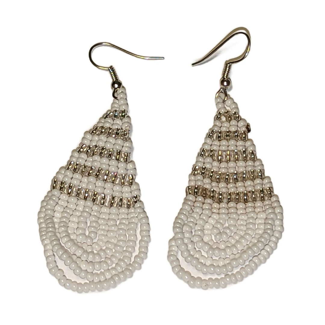 Tear Drop Large Beaded Earrings Assorted