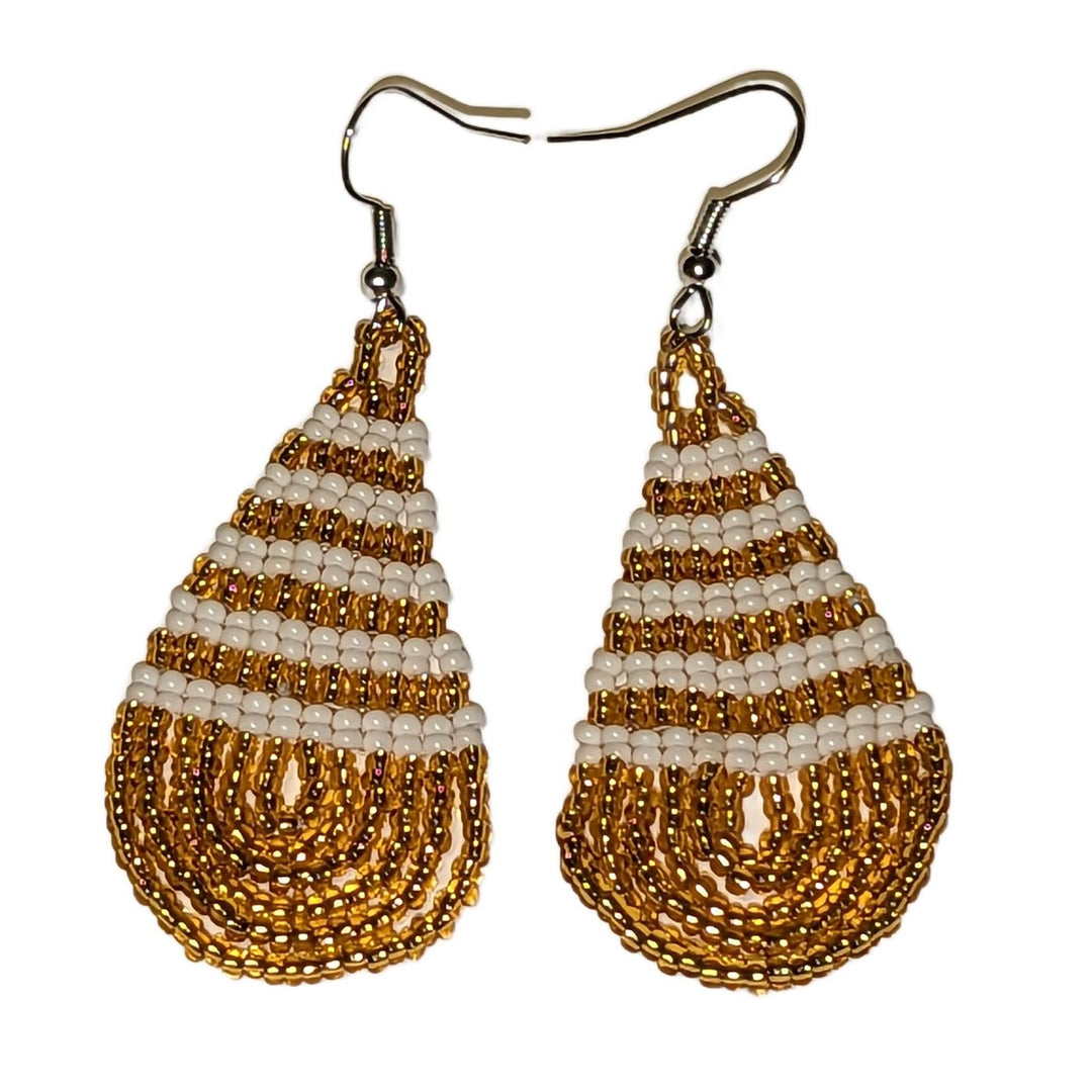 Tear Drop Large Beaded Earrings Assorted